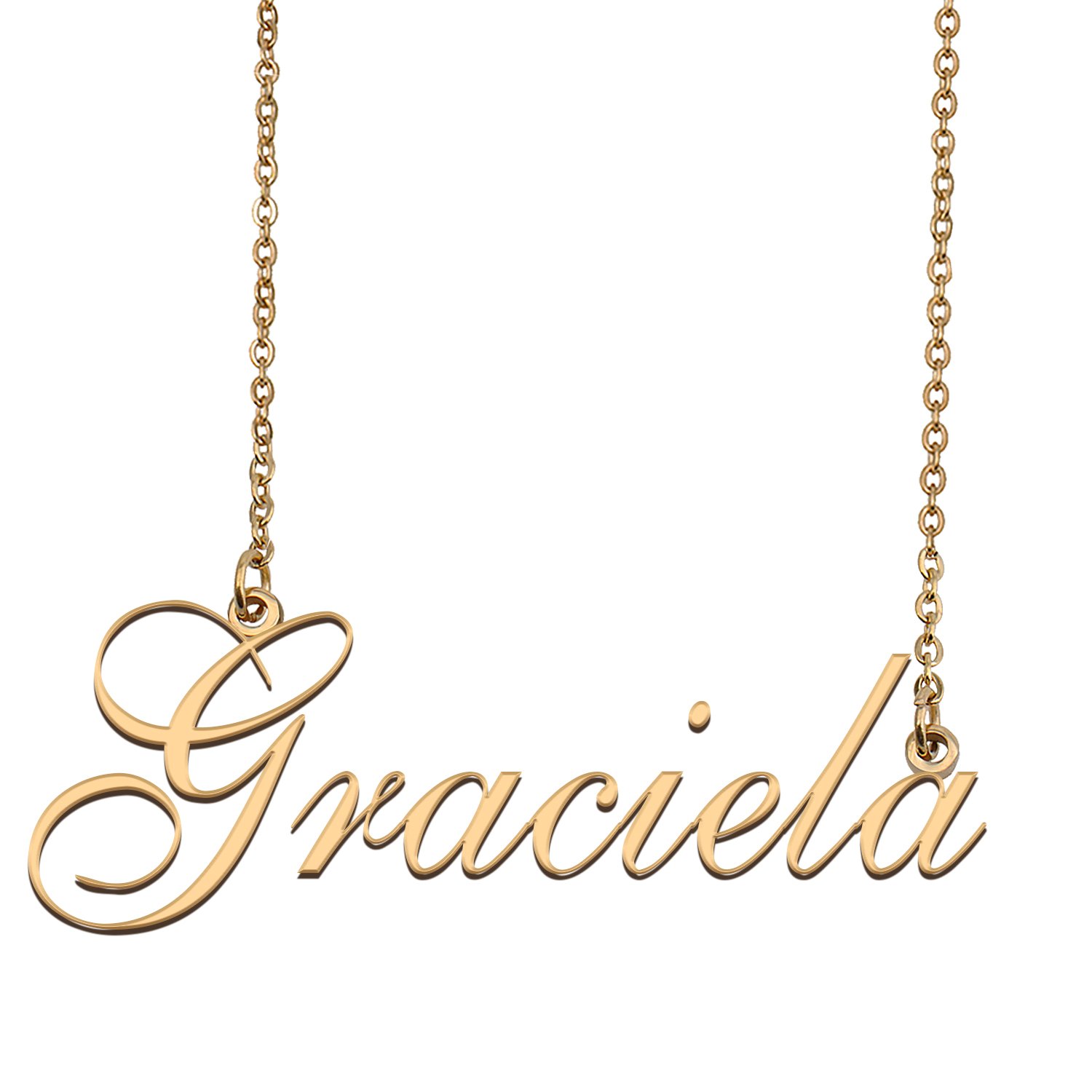 Personalized Stainless Steel Name Necklace Jewelry for Womens Lajuan