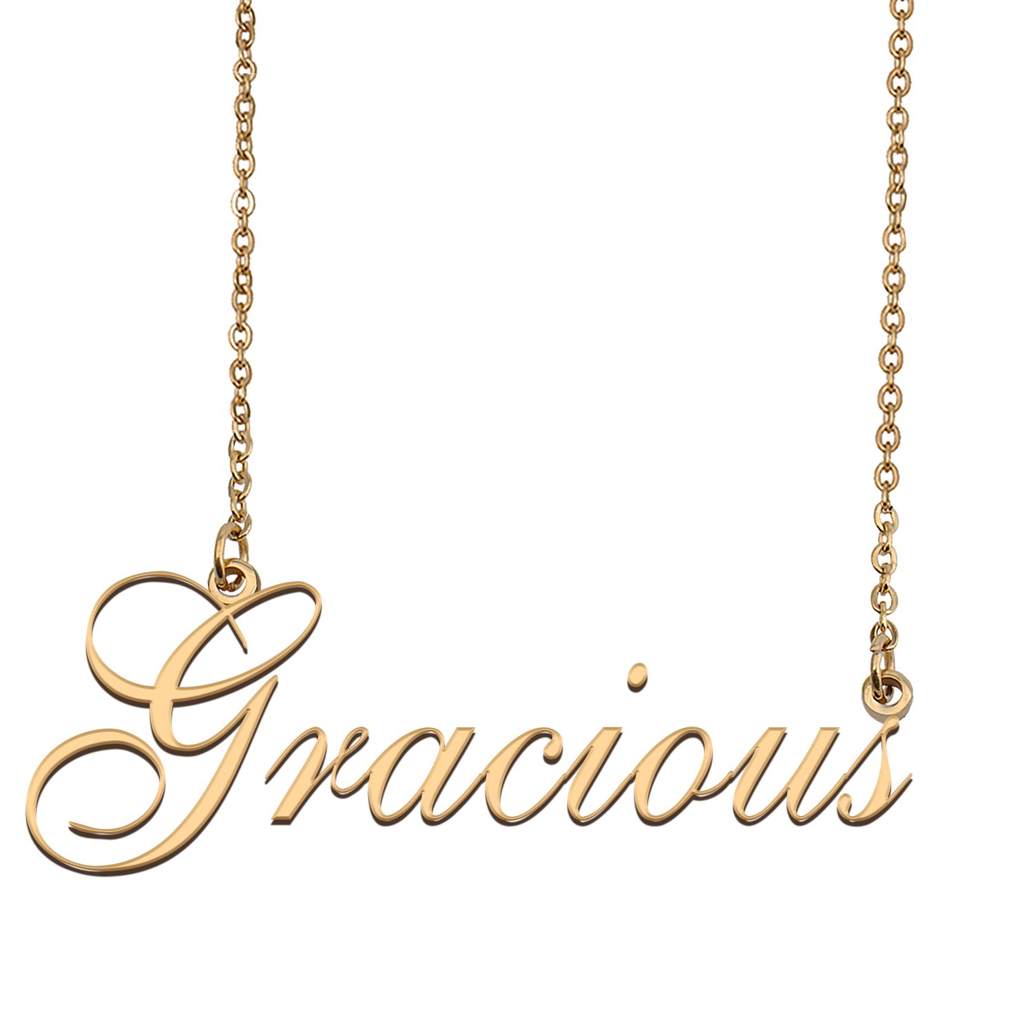 Personalized Stainless Steel Name Necklace Jewelry for Womens Lakeshia
