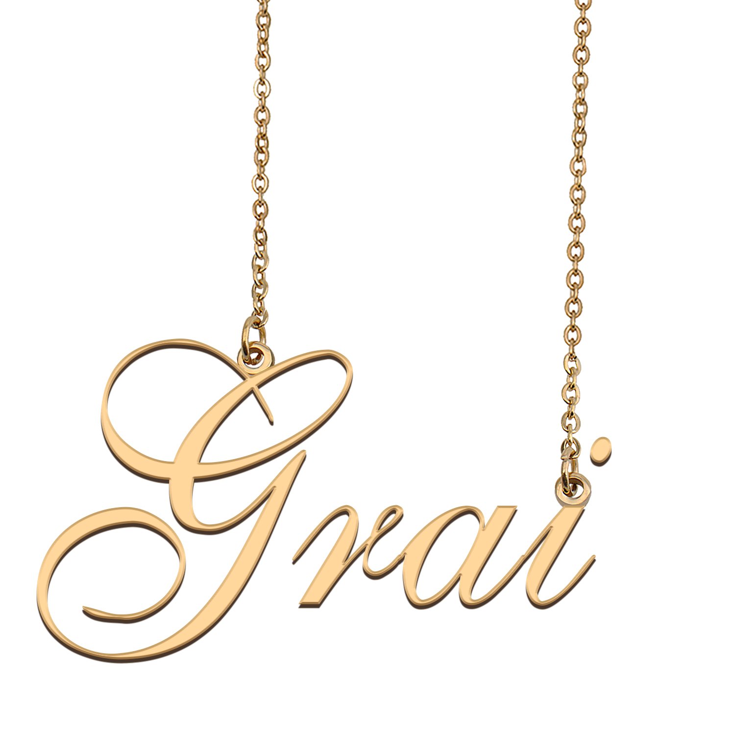 Personalized Stainless Steel Name Necklace Jewelry for Womens Lakevius