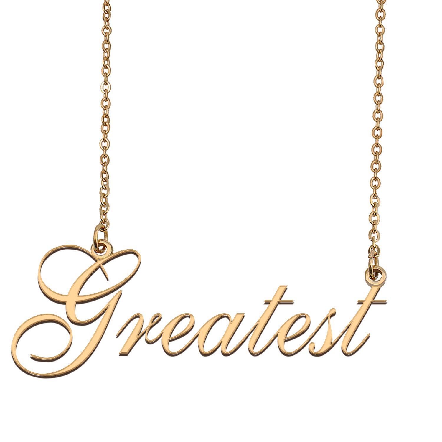 Personalized Stainless Steel Name Necklace Jewelry for Womens Lamar