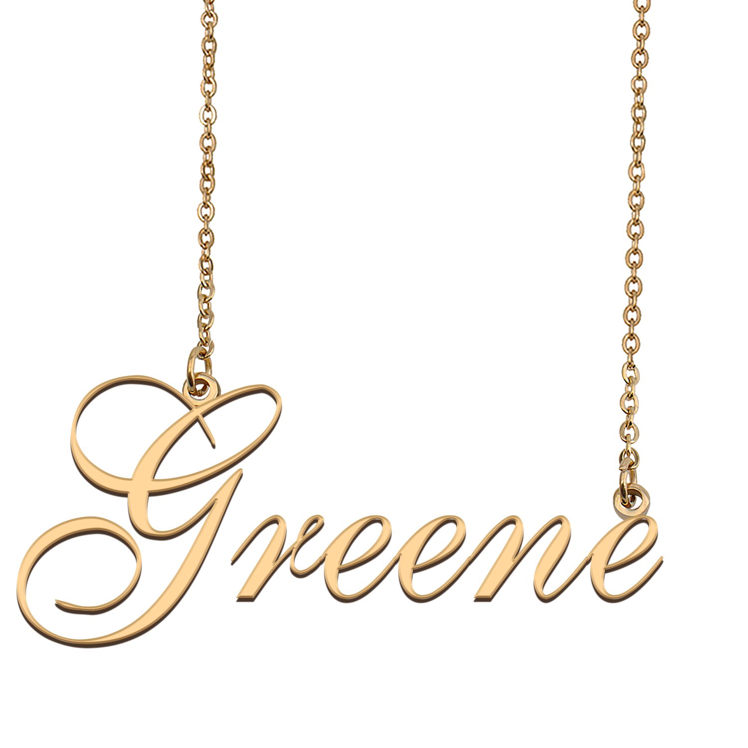 Personalized Stainless Steel Name Necklace Jewelry for Womens Lambing