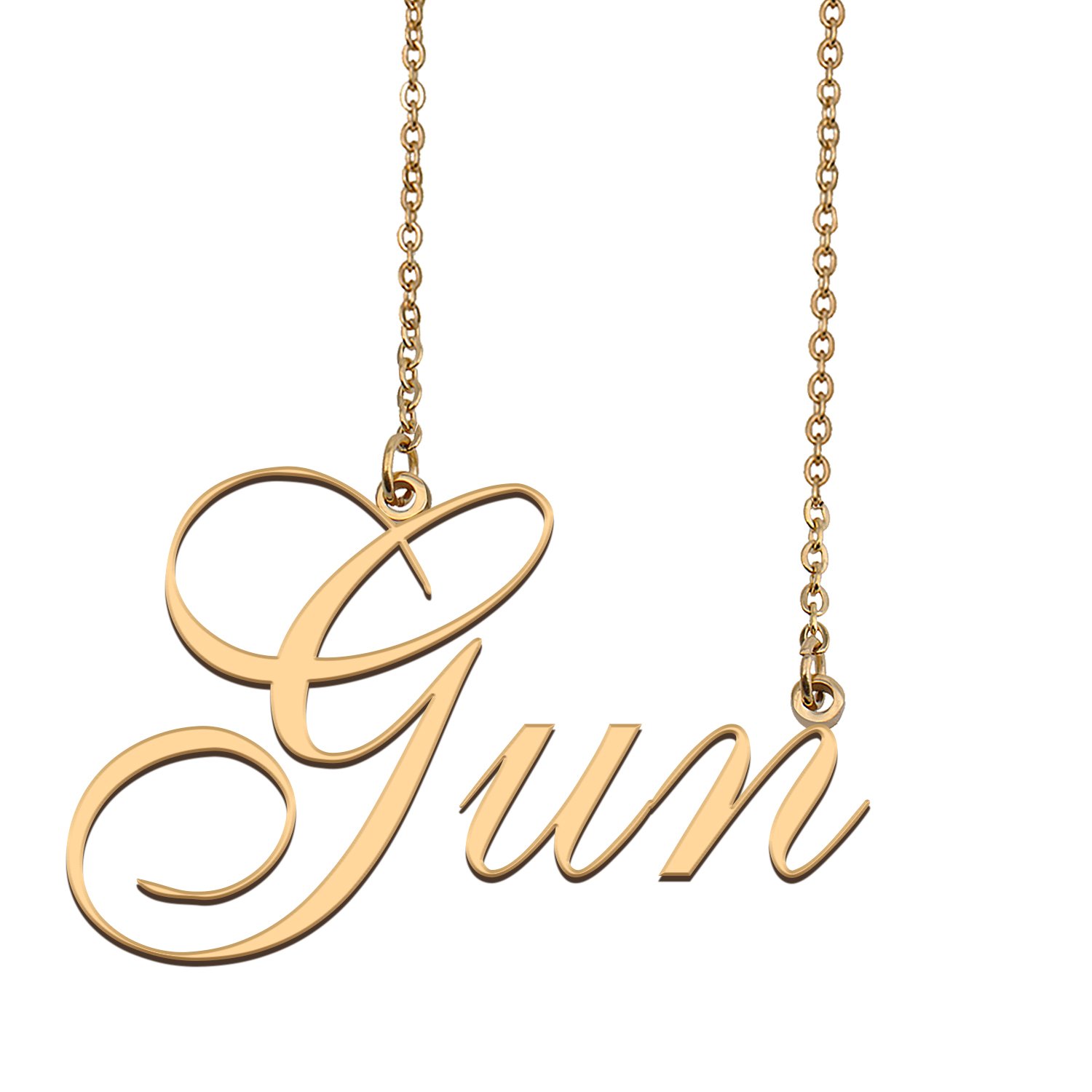 Personalized Stainless Steel Name Necklace Jewelry for Womens Langston