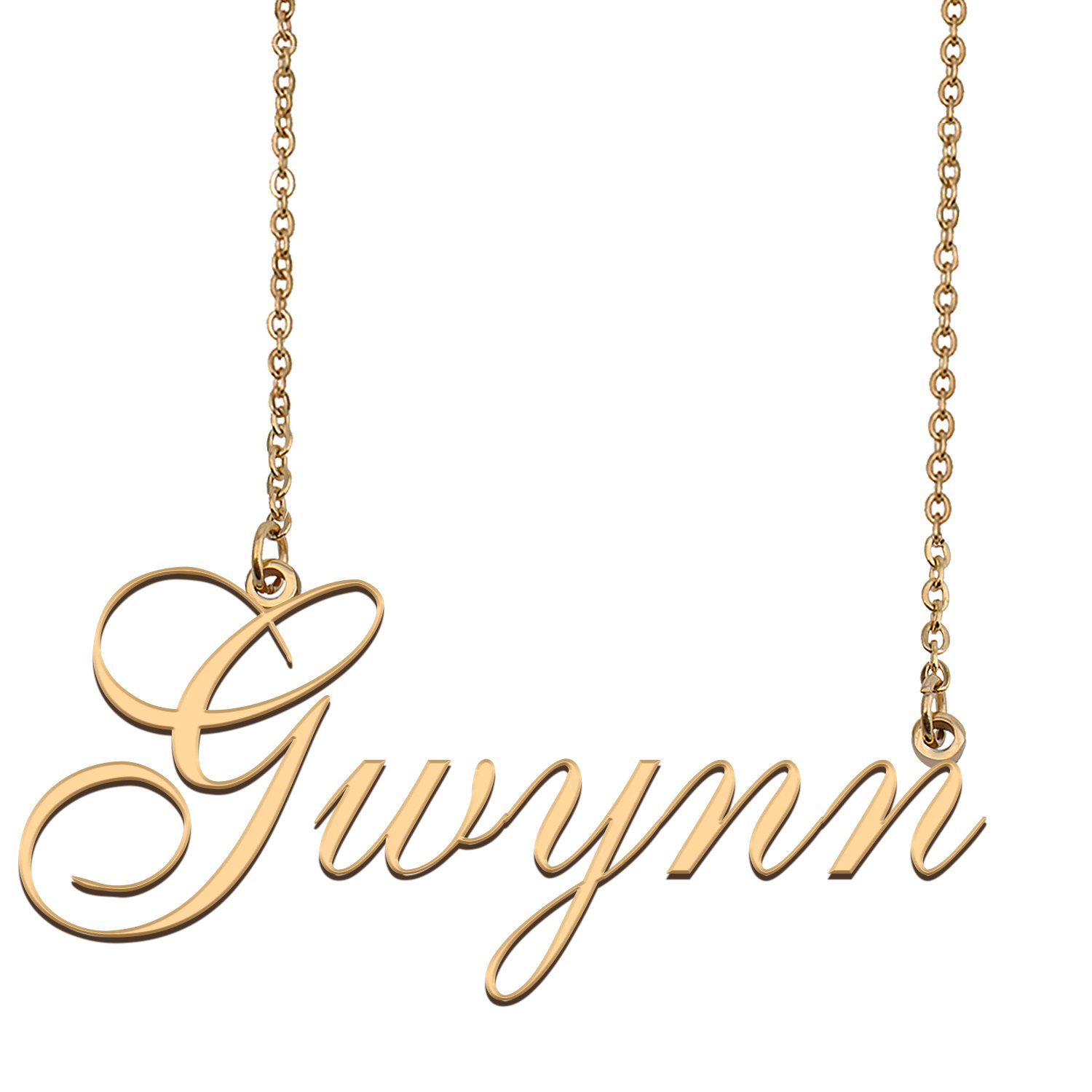 Personalized Stainless Steel Name Necklace Jewelry for Womens lanz