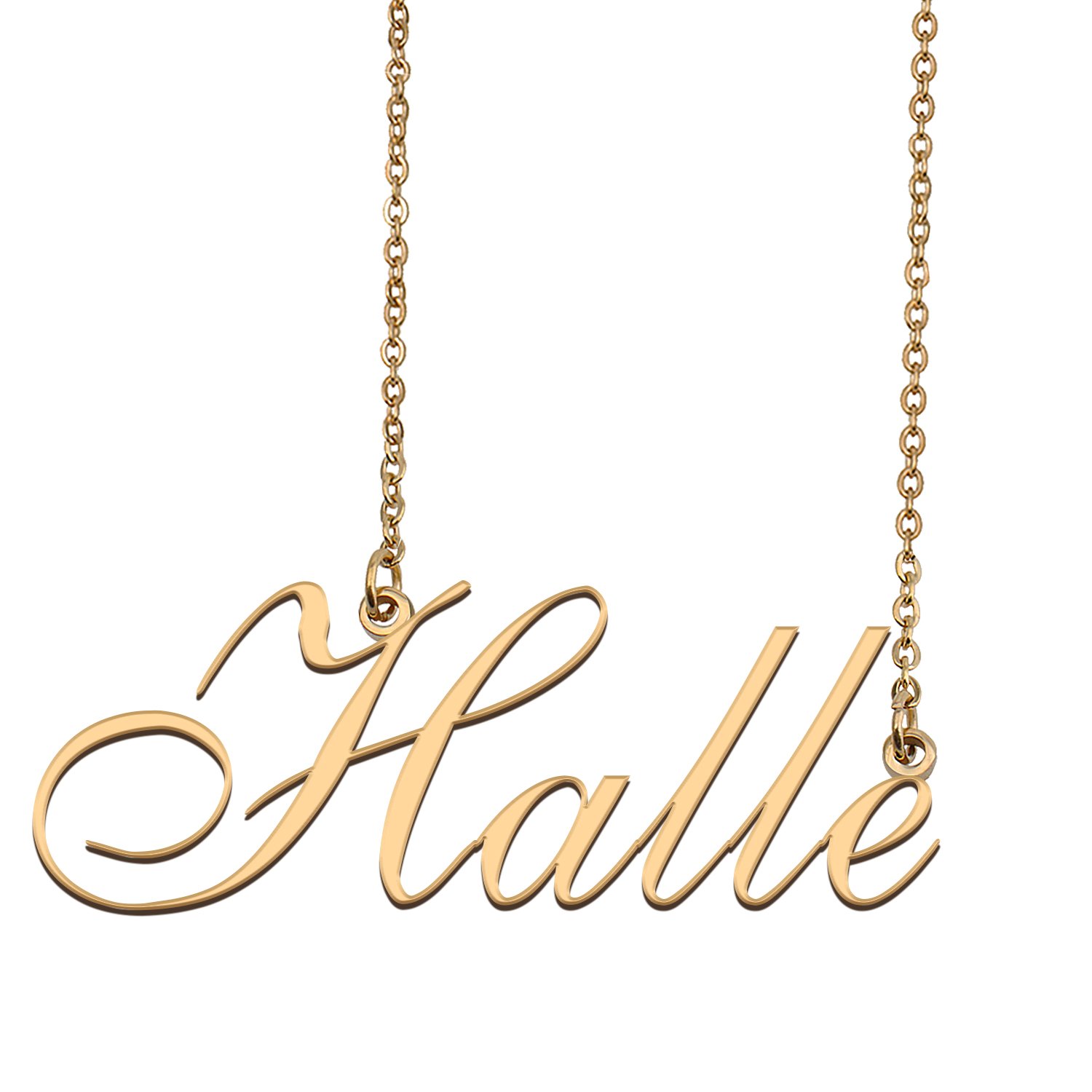 Personalized Stainless Steel Name Necklace Jewelry for Womens Laugh