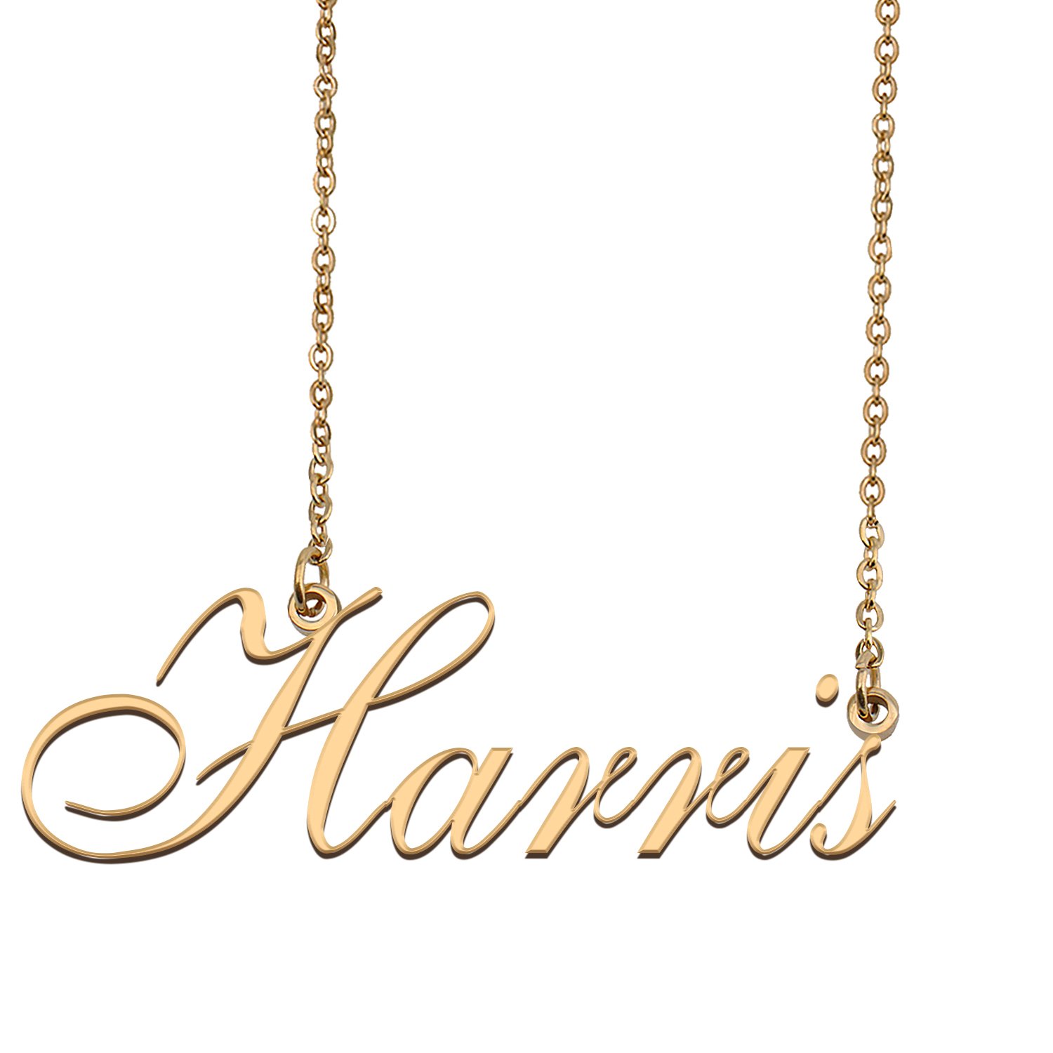 Personalized Stainless Steel Name Necklace Jewelry for Womens Leatha