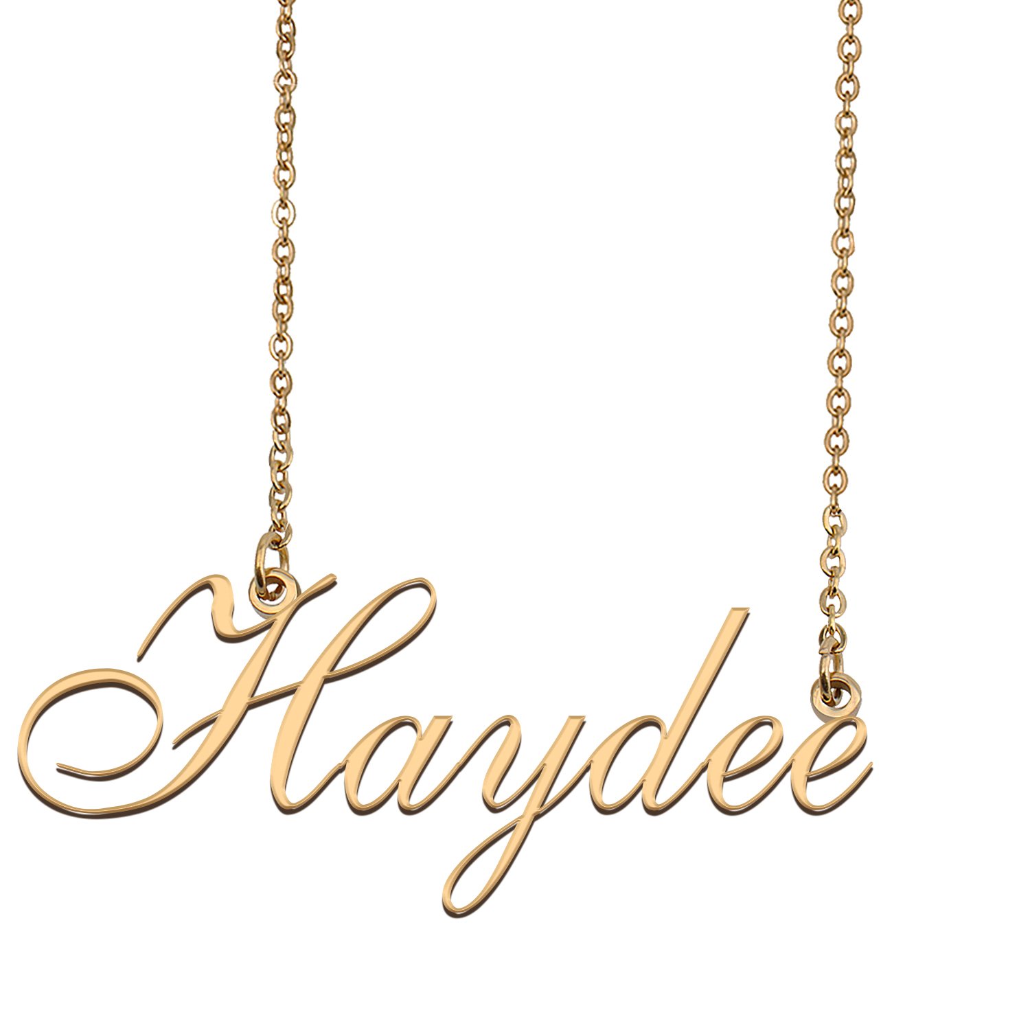 Personalized Stainless Steel Name Necklace Jewelry for Womens Leigh
