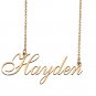 Personalized Stainless Steel Name Necklace Jewelry for Womens Leigha