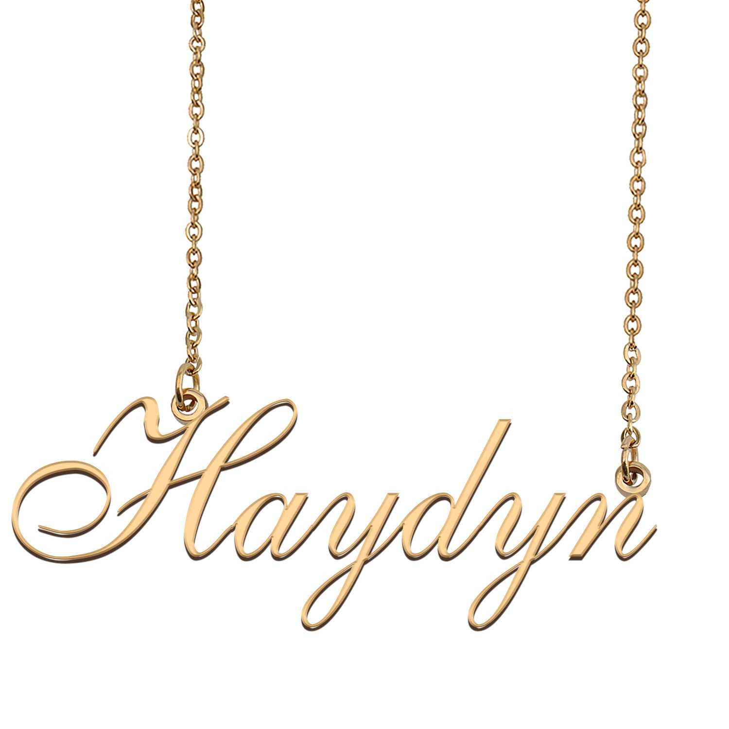 Personalized Stainless Steel Name Necklace Jewelry for Womens Leighton