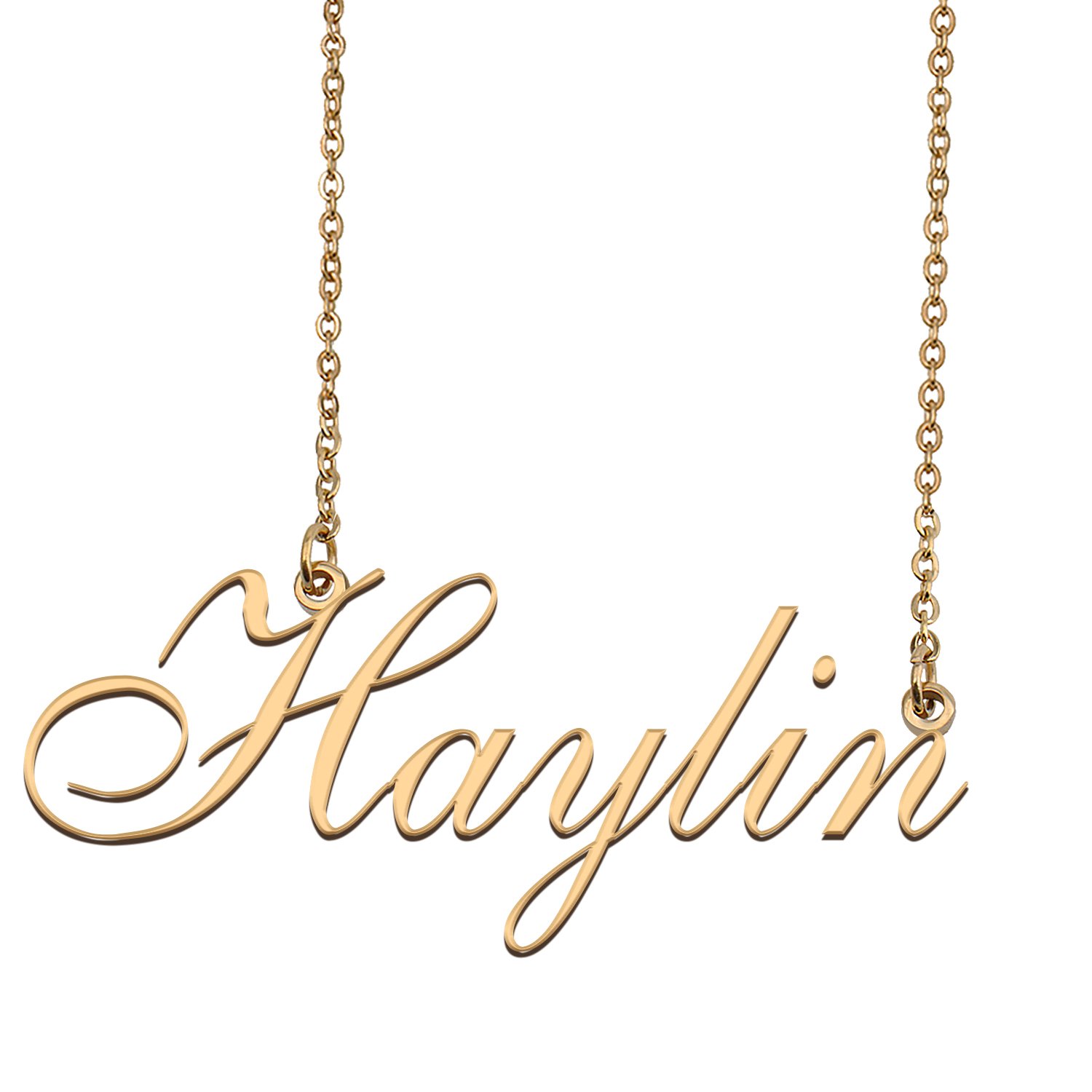 Personalized Stainless Steel Name Necklace Jewelry for Womens Leland