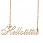 Personalized Custom 18k Gold Plated Any Name Necklace for Women Lesbian