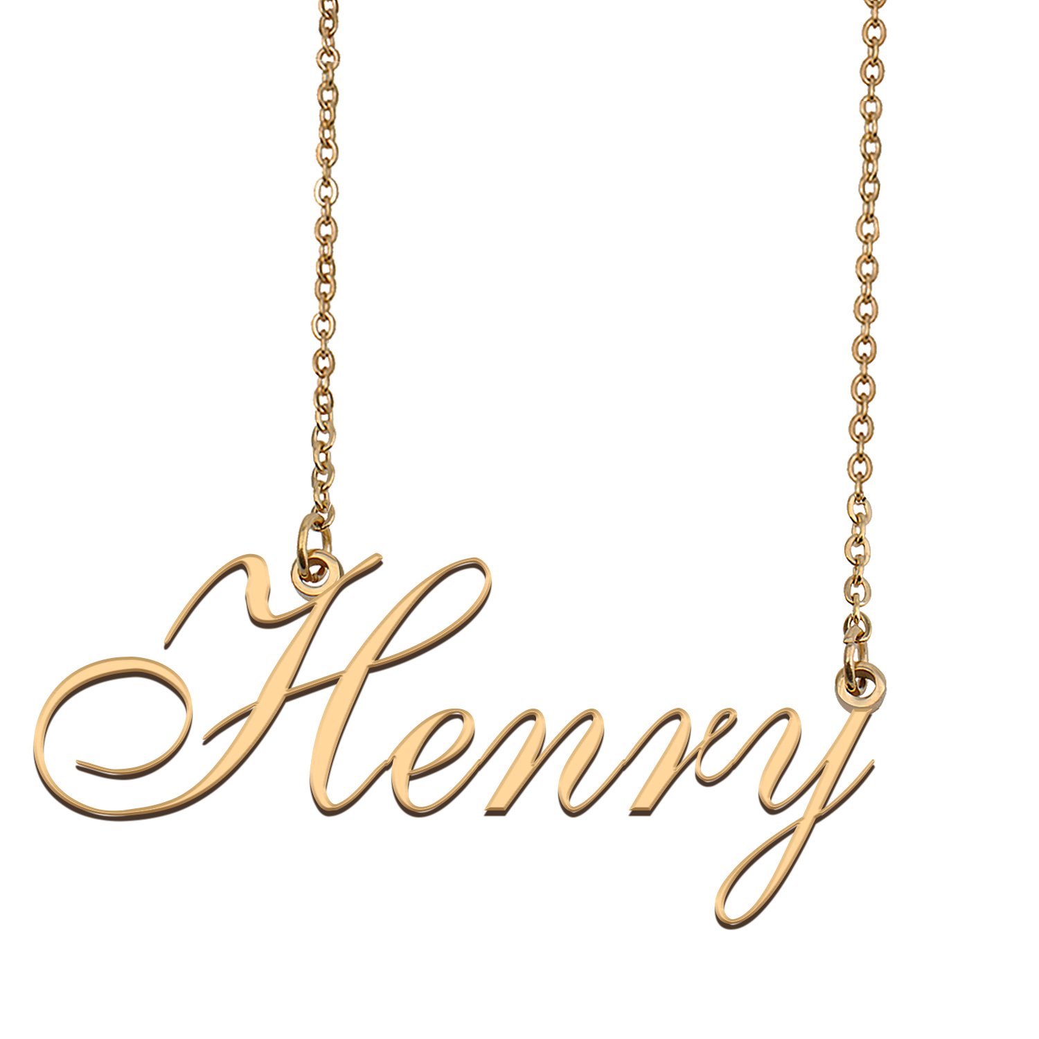 Personalized Custom 18k Gold Plated Any Name Necklace for Women Lesny