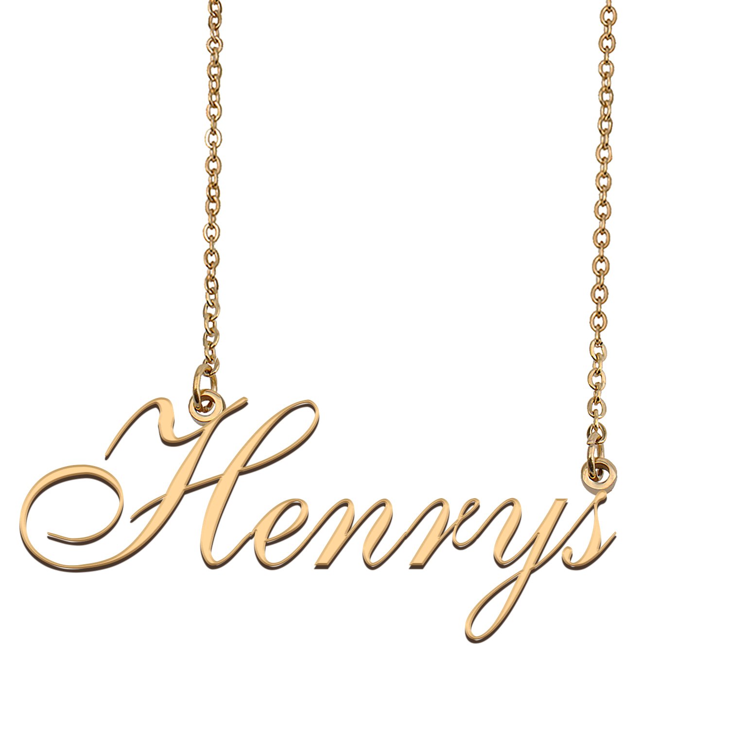 Personalized Custom 18k Gold Plated Any Name Necklace for Women Lessly