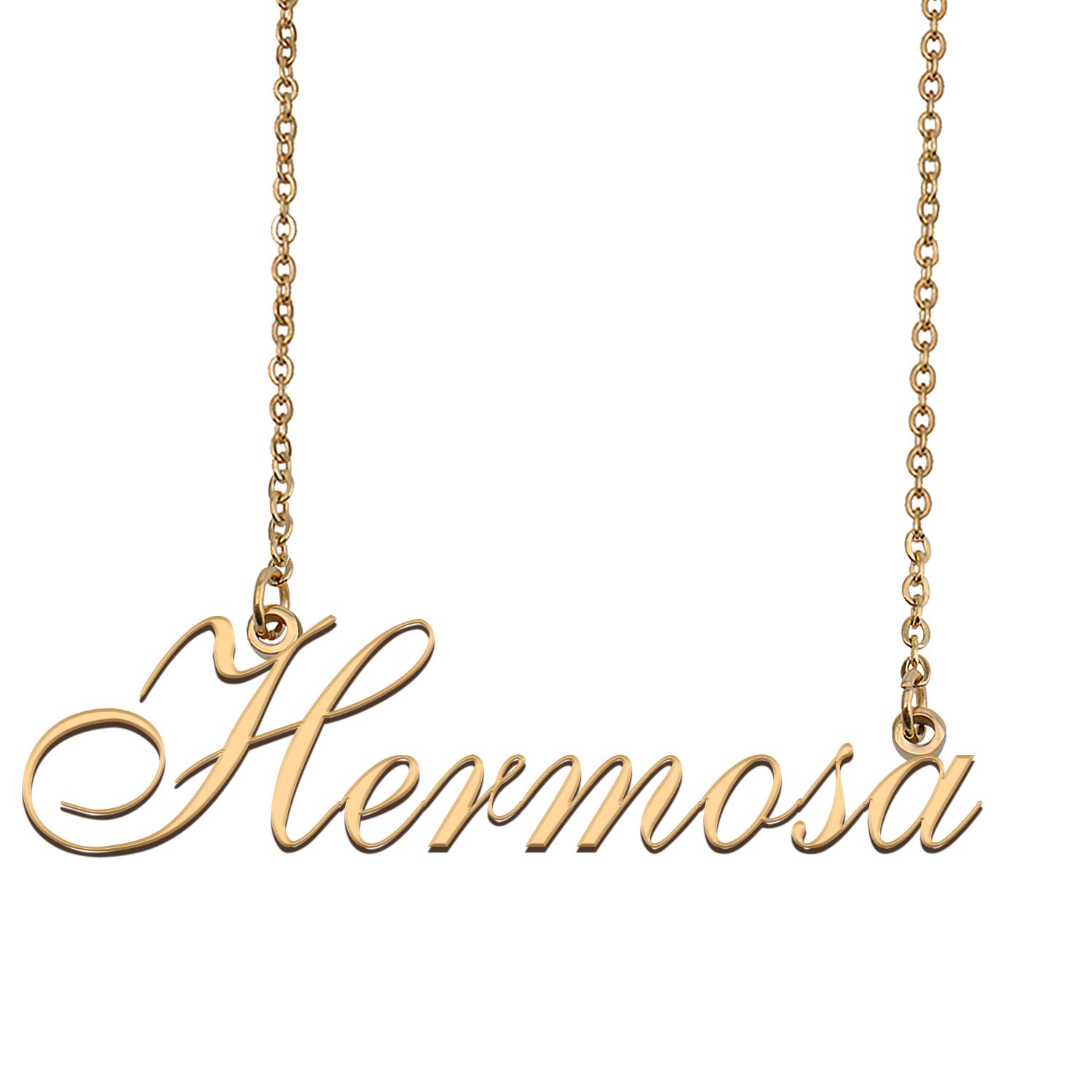 Personalized Custom 18k Gold Plated Any Name Necklace for Women letrell