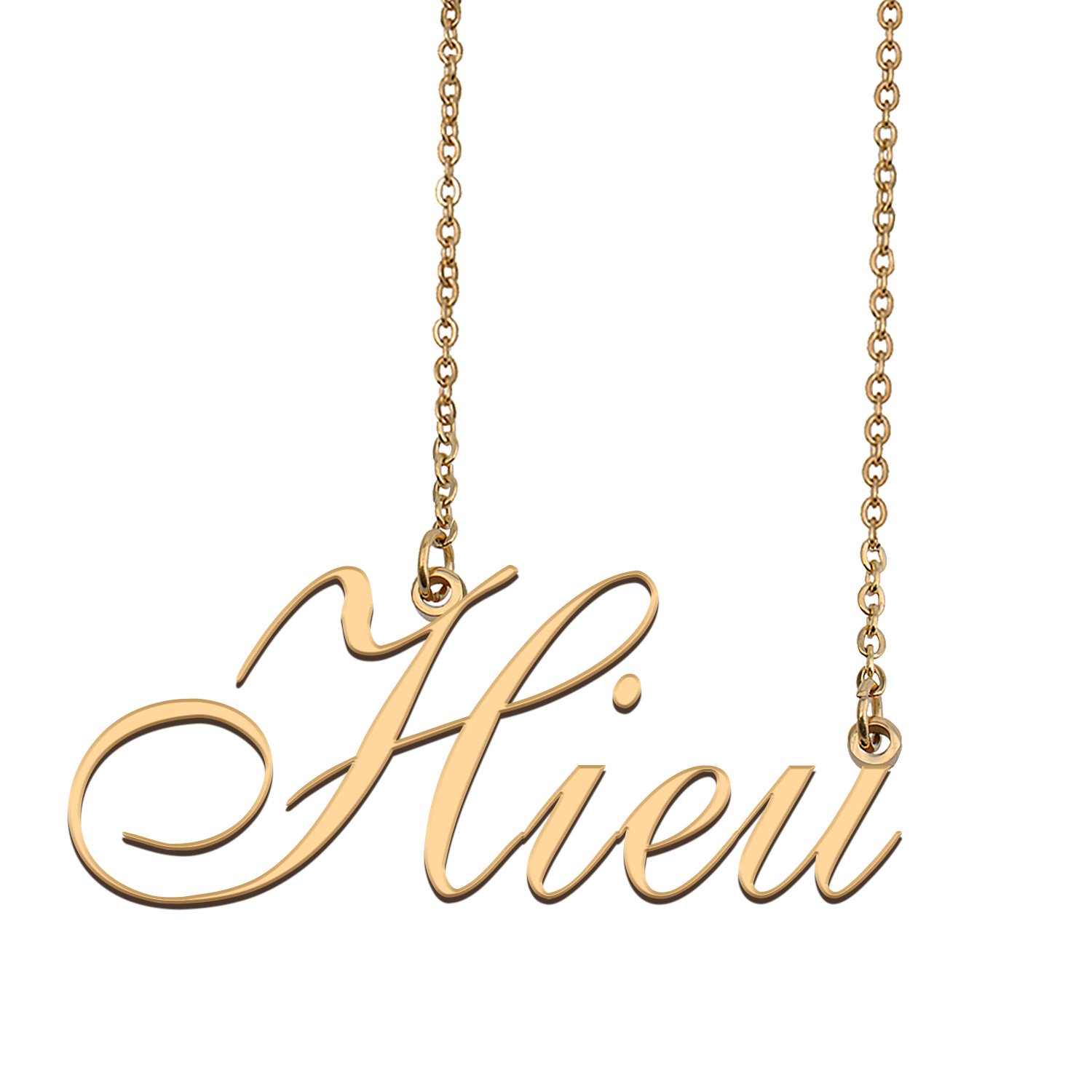 Personalized Custom 18k Gold Plated Any Name Necklace for Women Lewis