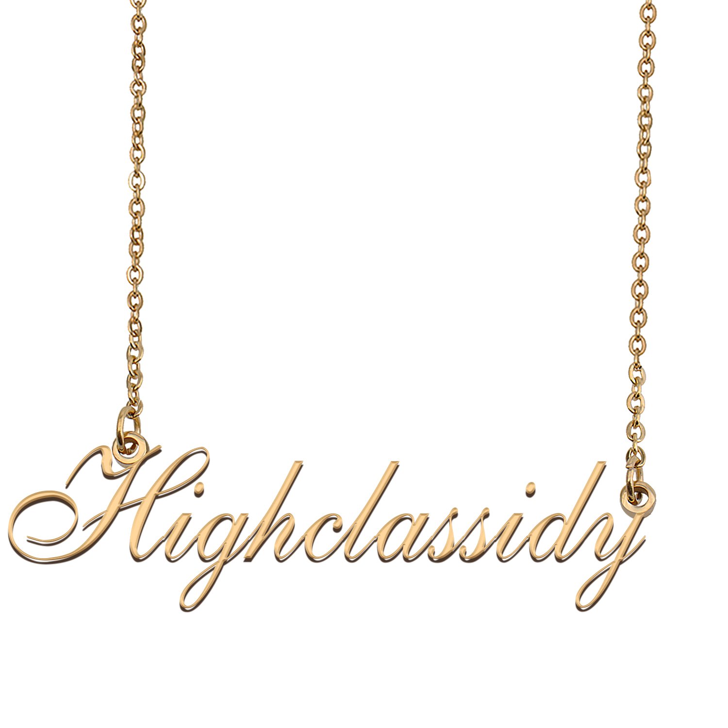 Personalized Custom 18k Gold Plated Any Name Necklace for Women Lex
