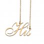 Personalized Custom 18k Gold Plated Any Name Necklace for Women Lezzly
