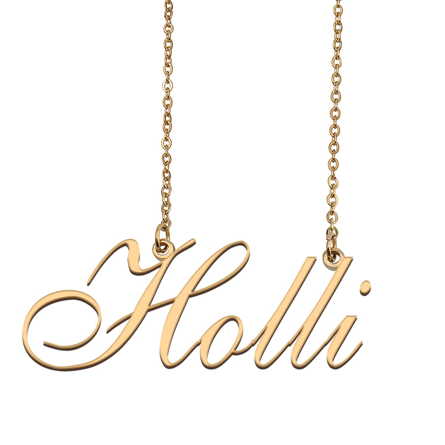 Personalized Custom 18k Gold Plated Any Name Necklace for Women Liberty