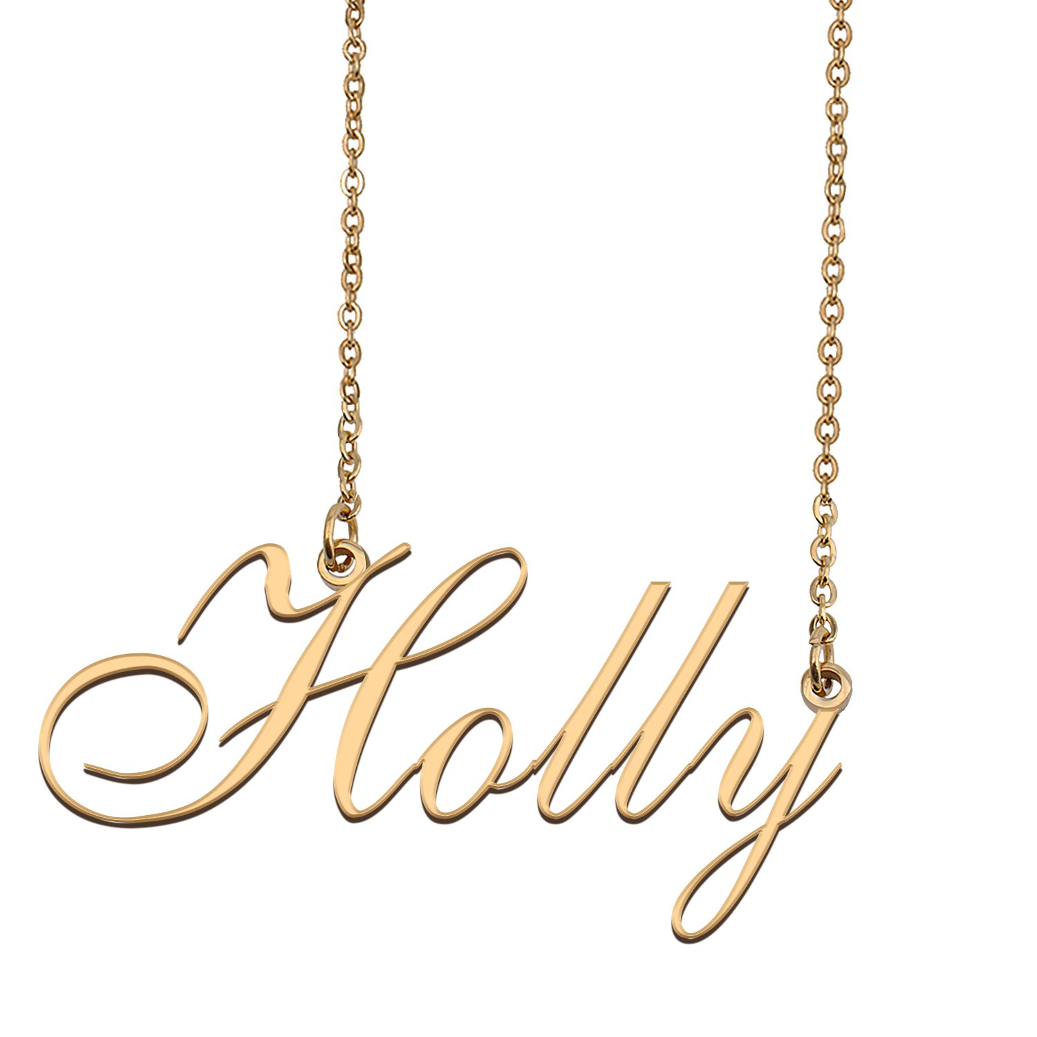 Personalized Custom 18k Gold Plated Any Name Necklace for Women Licker