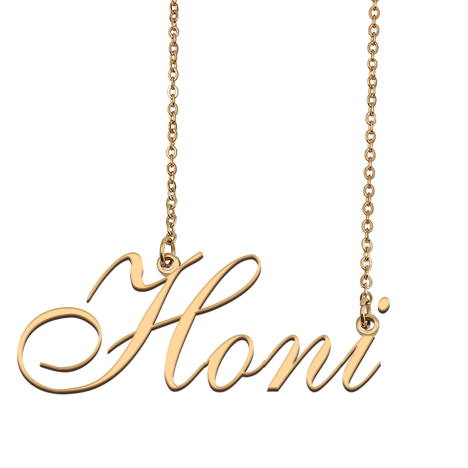Personalized Custom 18k Gold Plated Any Name Necklace for Women Lightweight