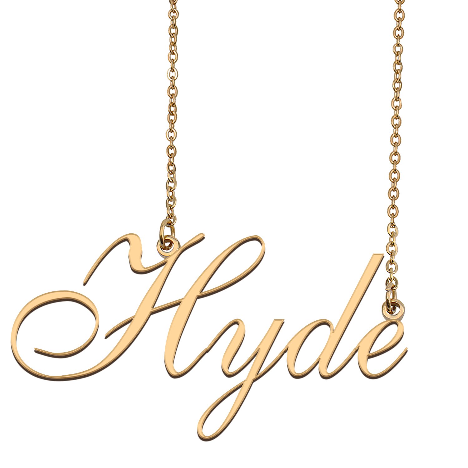 Personalized Custom 18k Gold Plated Any Name Necklace for Women Lin