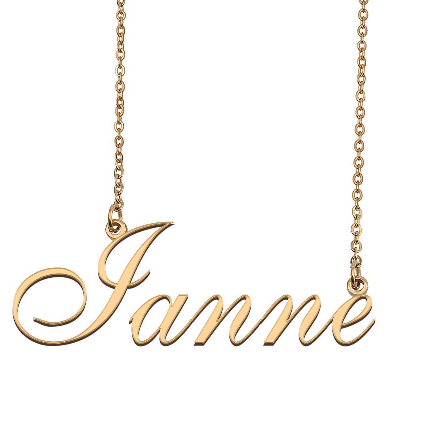 Personalized Custom 18k Gold Plated Any Name Necklace for Women Lindsey