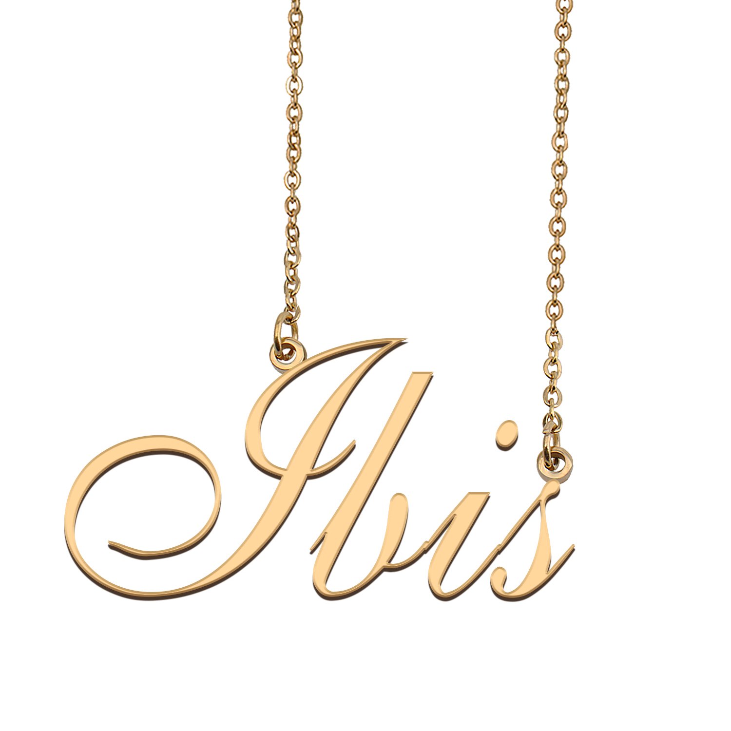 Personalized Custom 18k Gold Plated Any Name Necklace for Women Linh