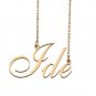 Personalized Custom 18k Gold Plated Any Name Necklace for Women Lisbeth