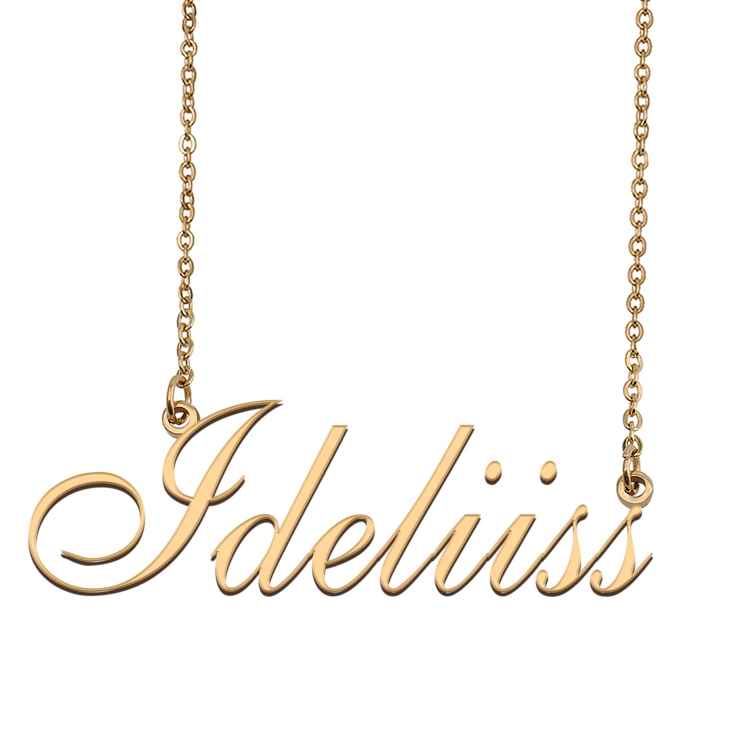 Personalized Custom 18k Gold Plated Any Name Necklace for Women Liset
