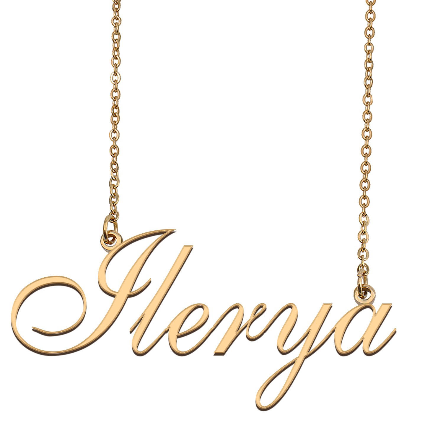Personalized Custom 18k Gold Plated Any Name Necklace for Women Livin