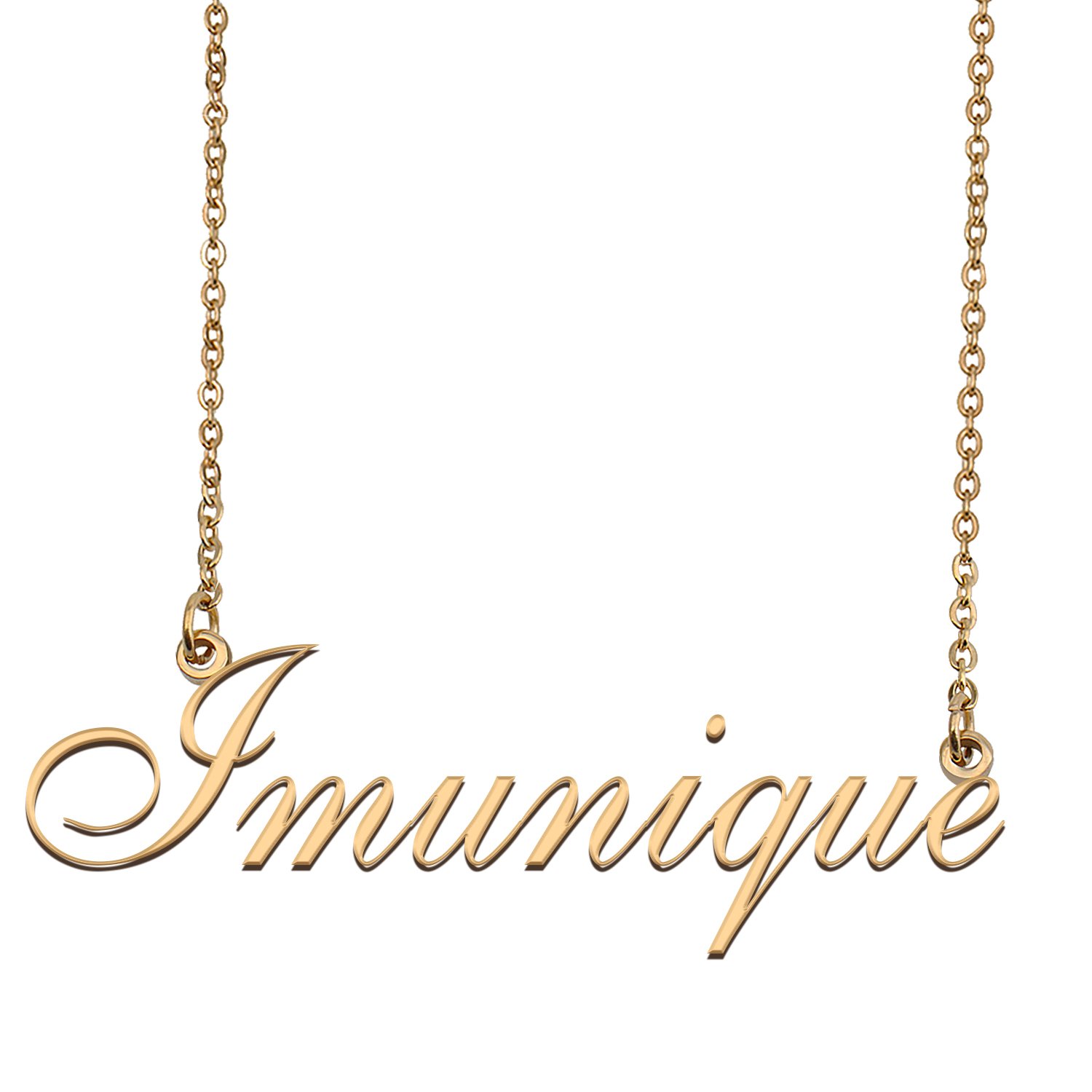 Personalized Custom 18k Gold Plated Any Name Necklace for Women Lmnc