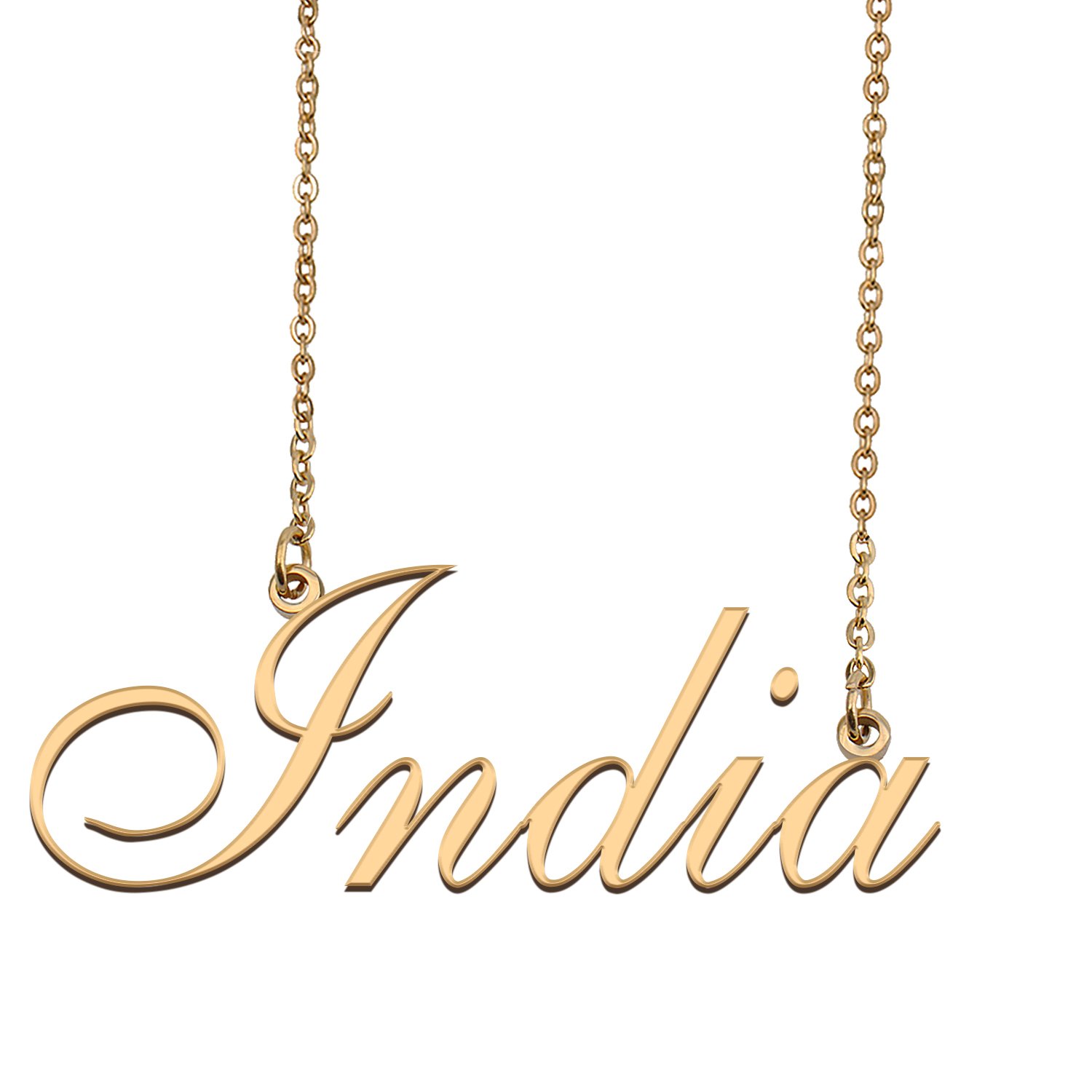 Personalized Custom 18k Gold Plated Any Name Necklace for Women Logan