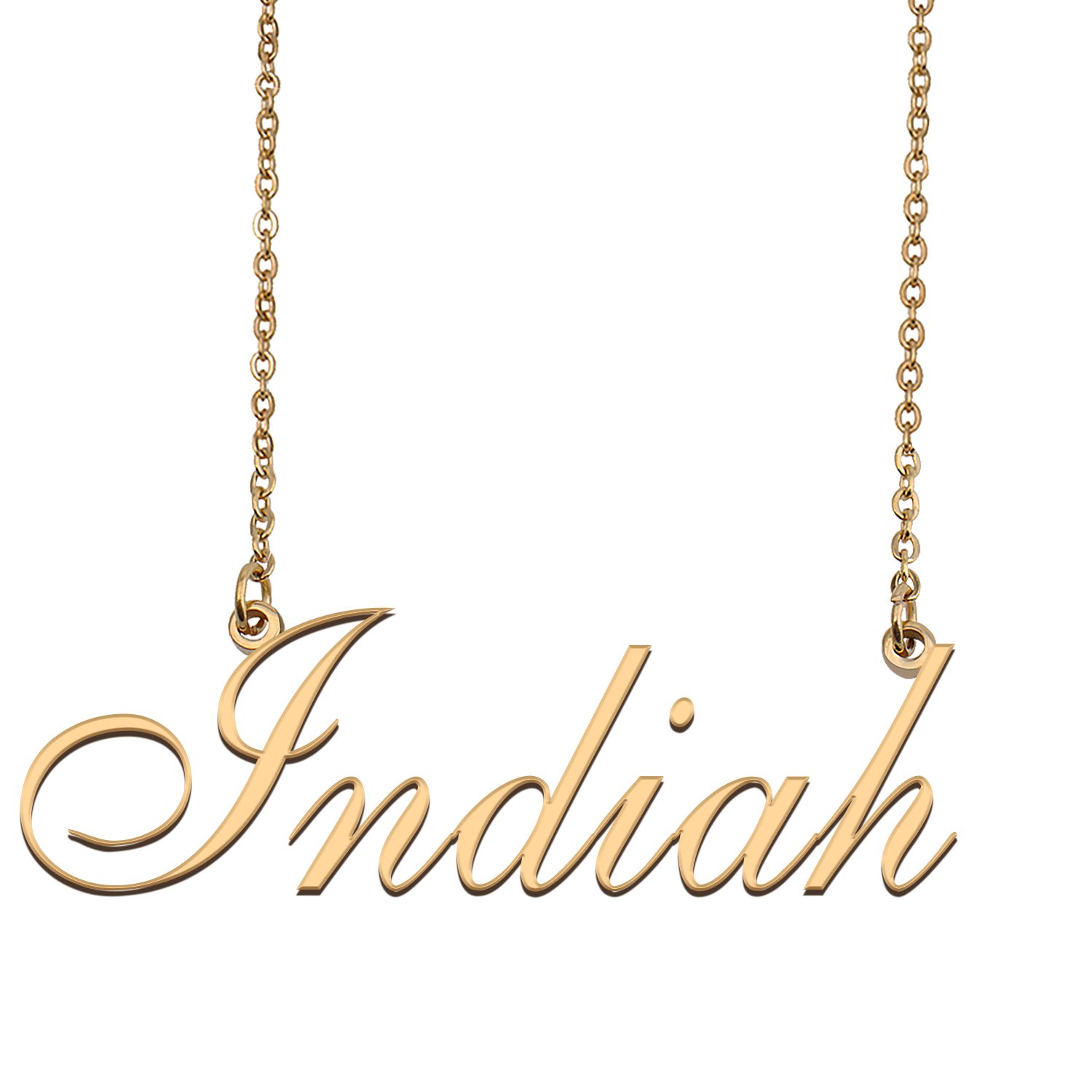 Personalized Custom 18k Gold Plated Any Name Necklace for Women Loki