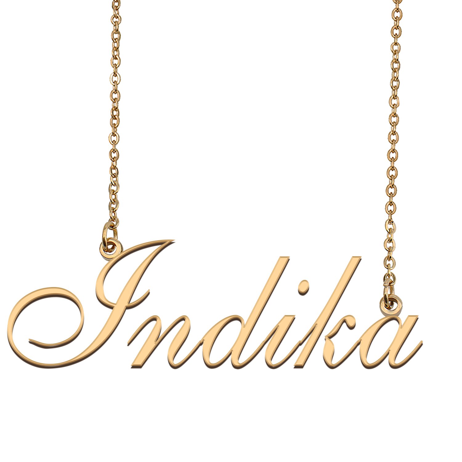 Personalized Custom 18k Gold Plated Any Name Necklace for Women Lonely