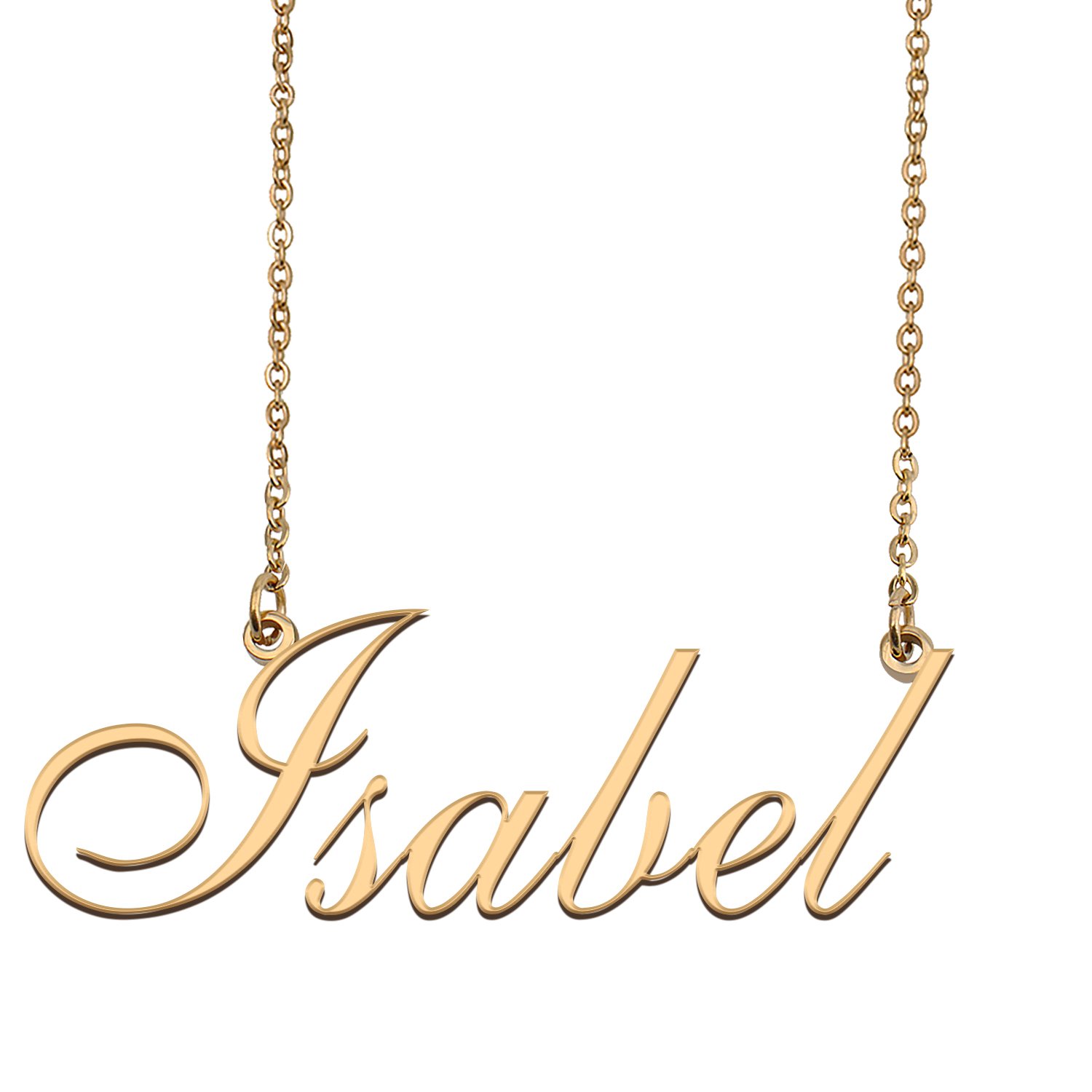 Personalized Custom 18k Gold Plated Any Name Necklace for Women Lou