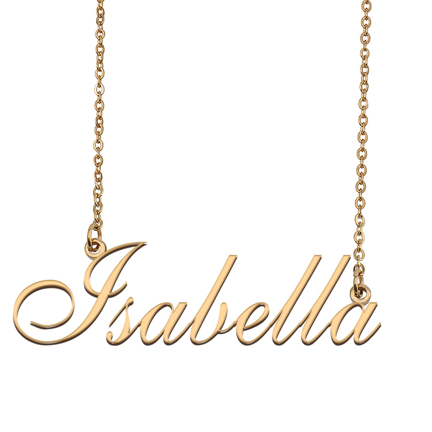 Personalized Custom 18k Gold Plated Any Name Necklace for Women Lourdes