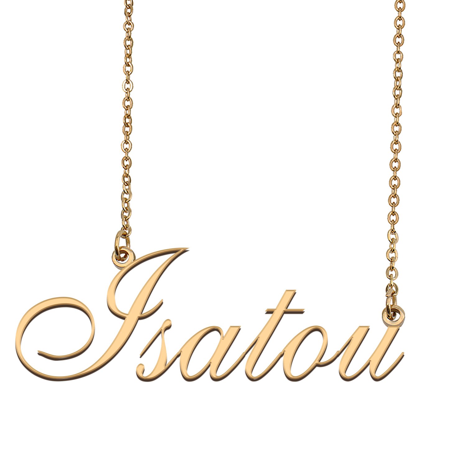 Personalized Custom 18k Gold Plated Any Name Necklace for Women Lovely