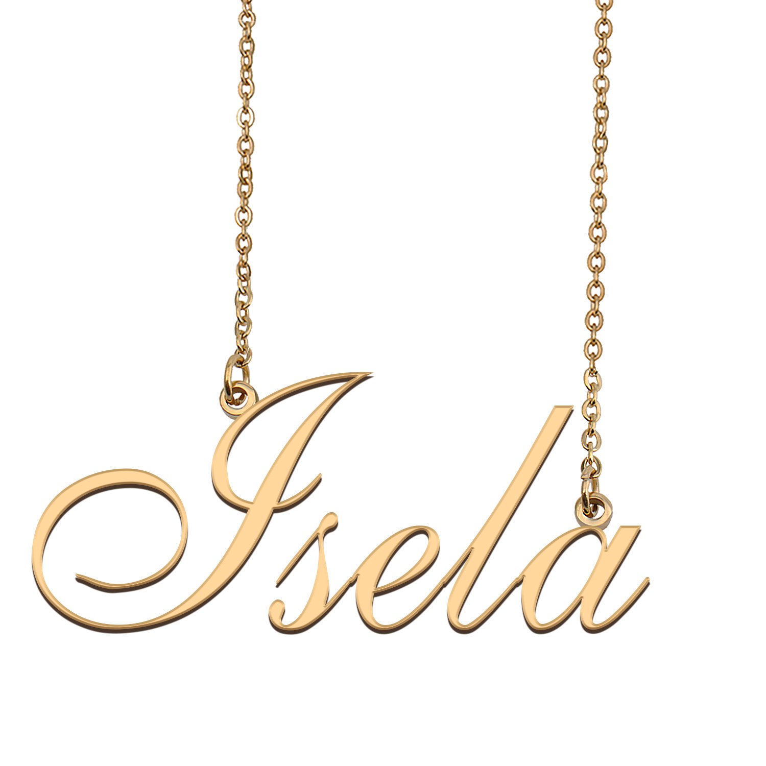 Personalized Custom 18k Gold Plated Any Name Necklace for Women Lovethe