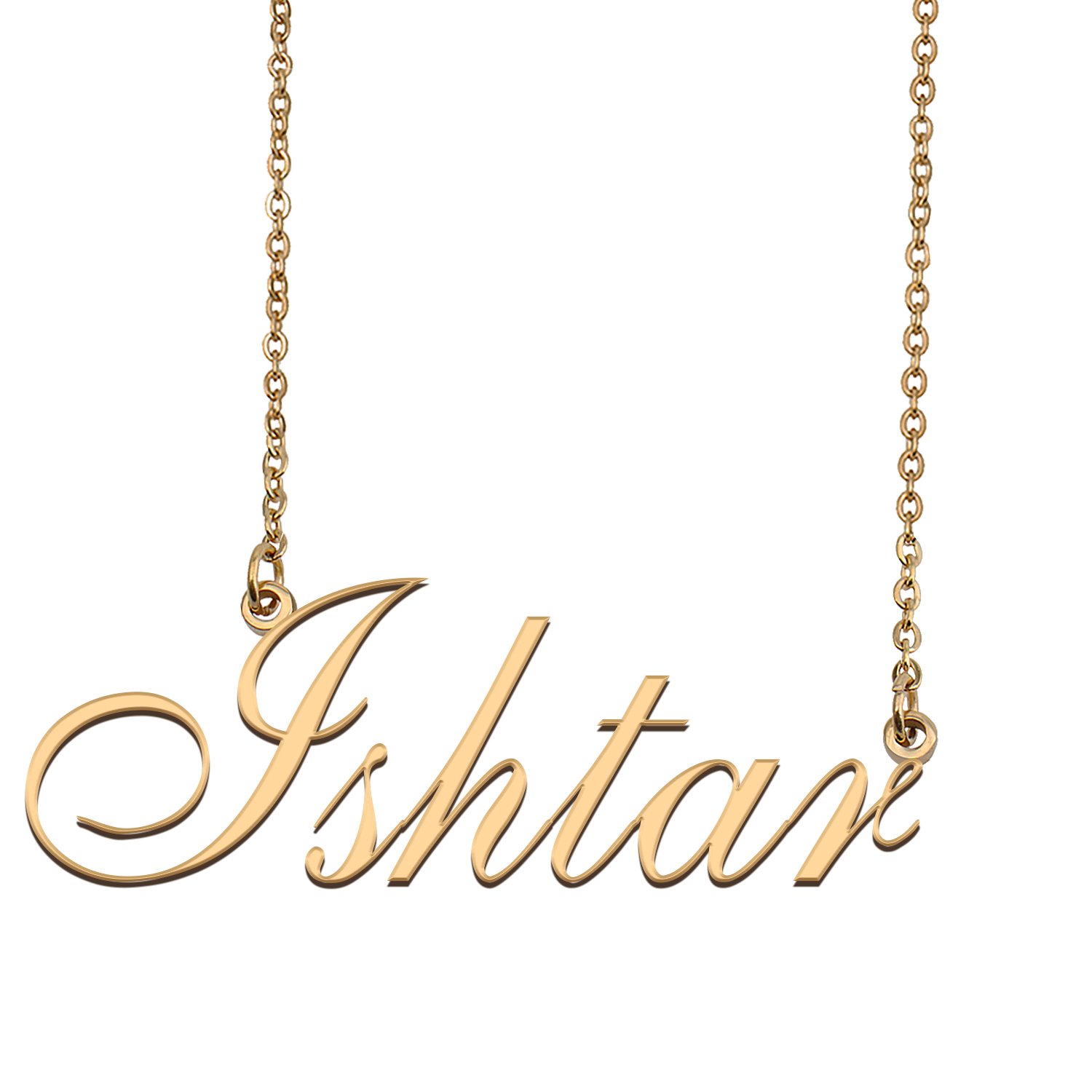 Personalized Custom 18k Gold Plated Any Name Necklace for Women Loveyoumore
