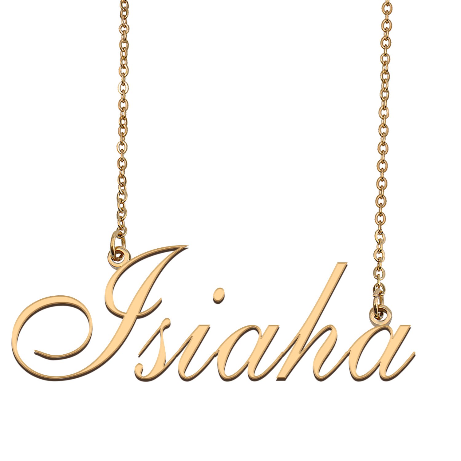 Personalized Custom 18k Gold Plated Any Name Necklace for Women Lovie