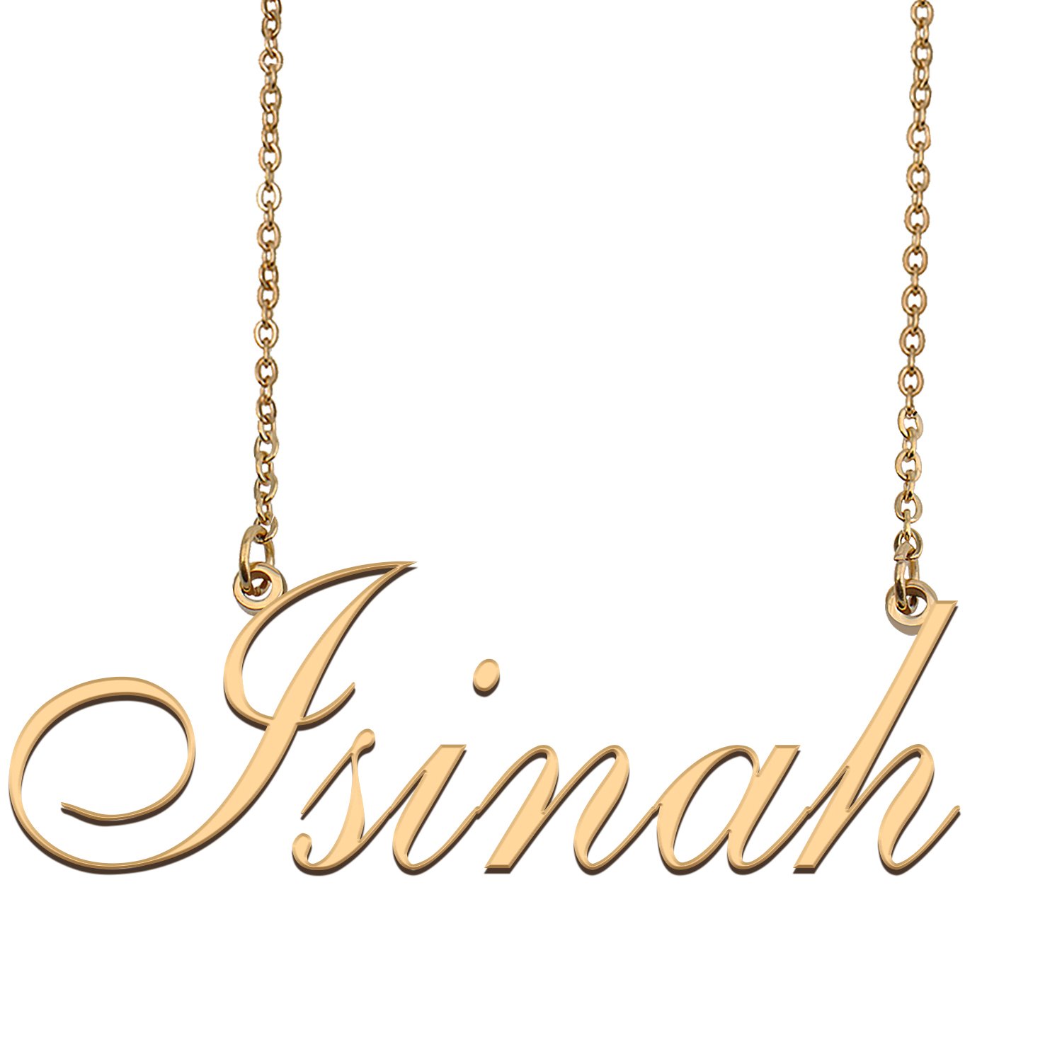 Personalized Custom 18k Gold Plated Any Name Necklace for Women Low