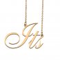 Personalized Custom 18k Gold Plated Any Name Necklace for Women Lucky