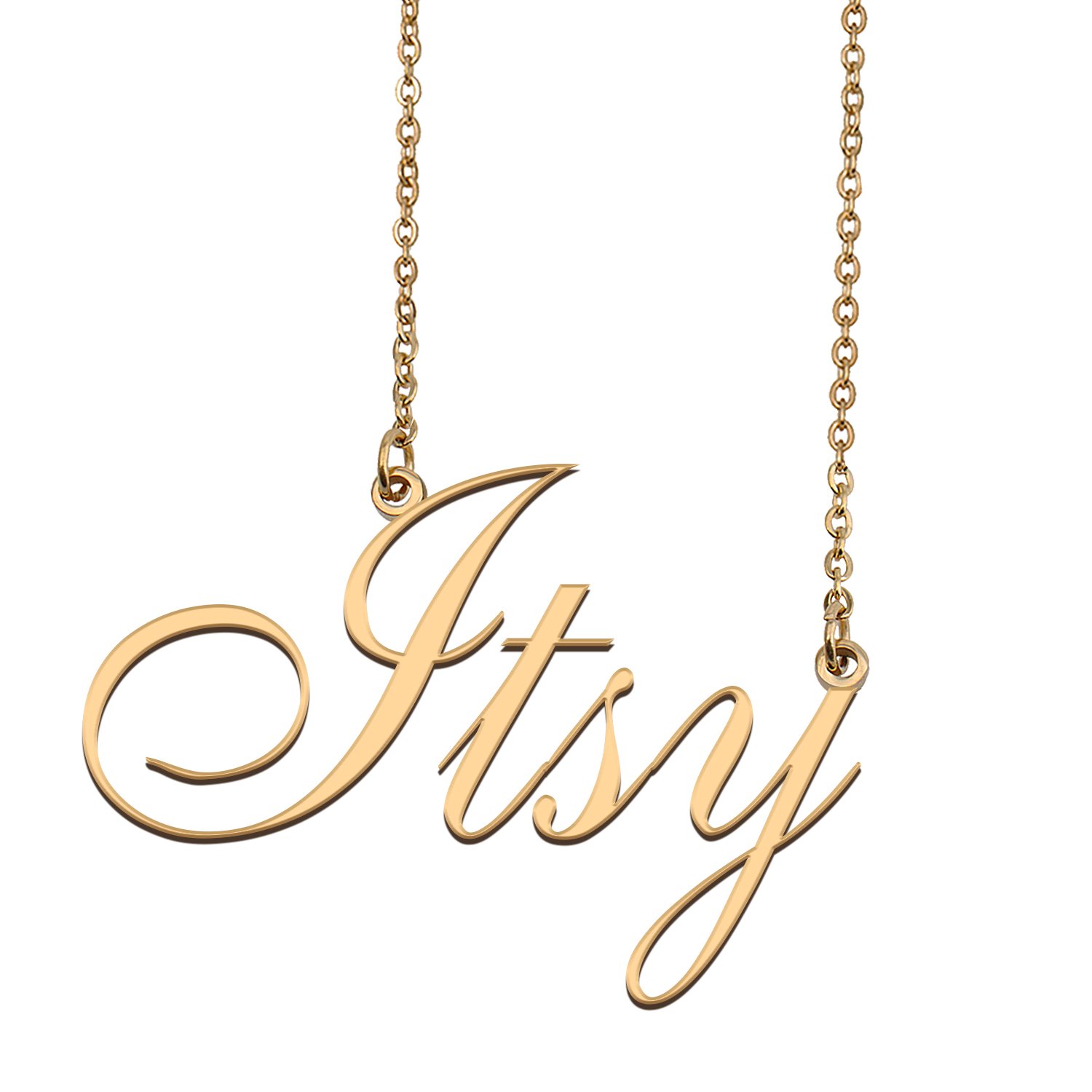 Personalized Custom 18k Gold Plated Any Name Necklace for Women Lucy