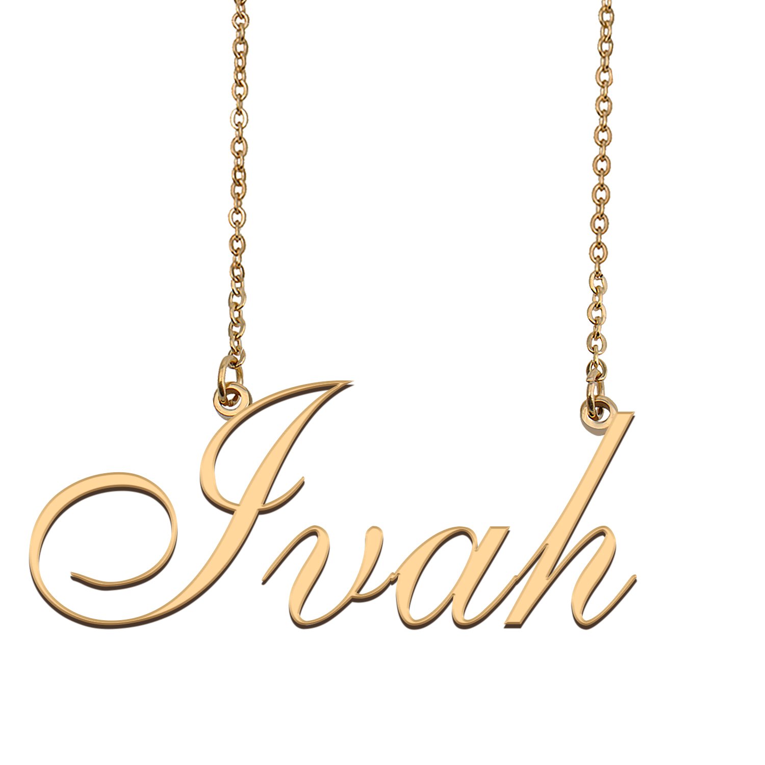 Personalized Custom 18k Gold Plated Any Name Necklace for Women Luis