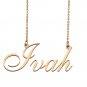 Personalized Custom 18k Gold Plated Any Name Necklace for Women Luis