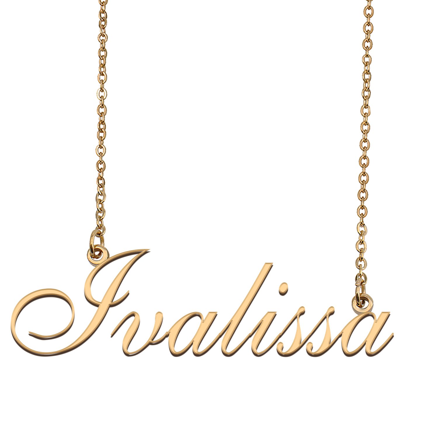 Personalized Custom 18k Gold Plated Any Name Necklace for Women Luisa