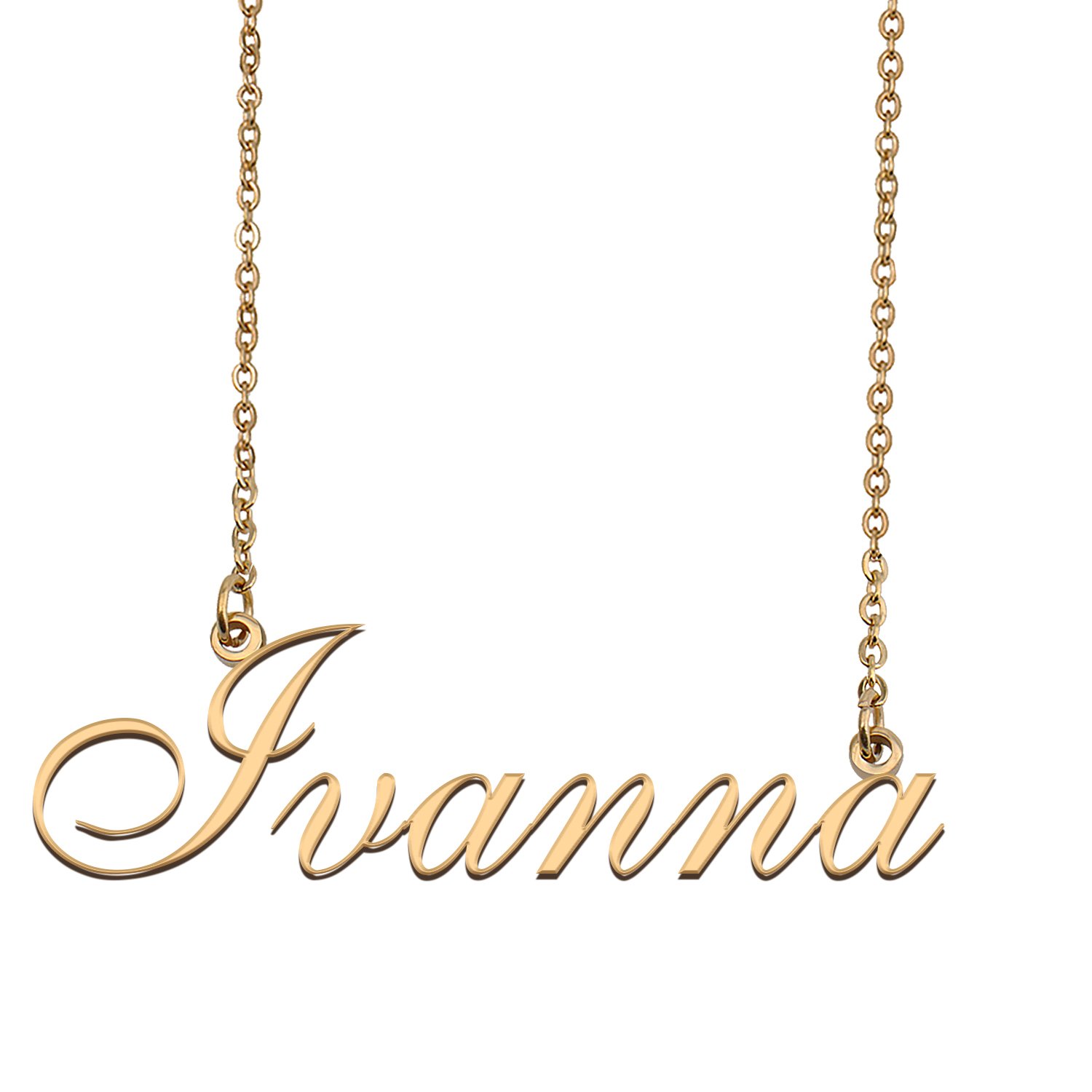 Personalized Custom 18k Gold Plated Any Name Necklace for Women Luiseling