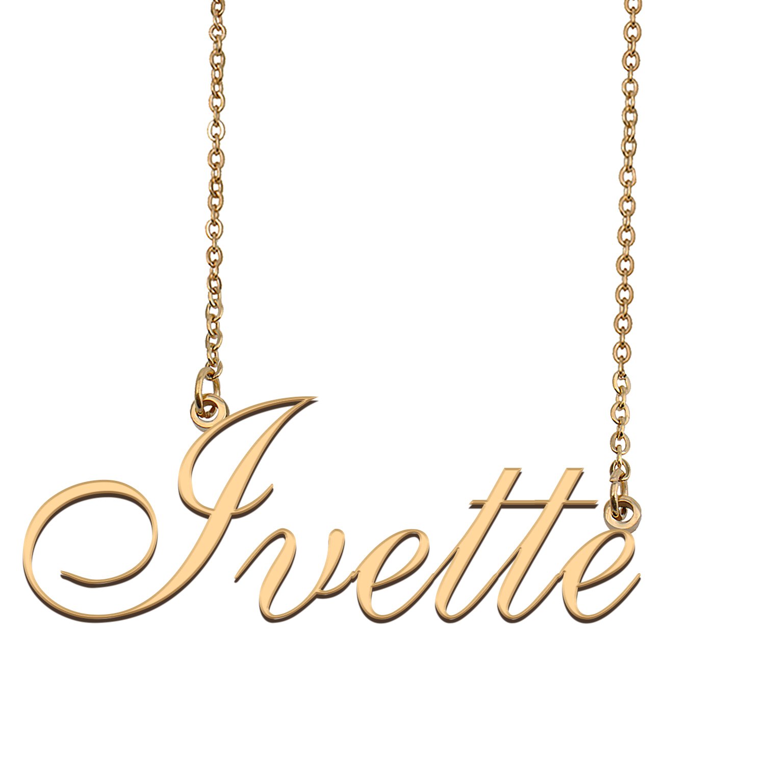 Personalized Custom 18k Gold Plated Any Name Necklace for Women luke