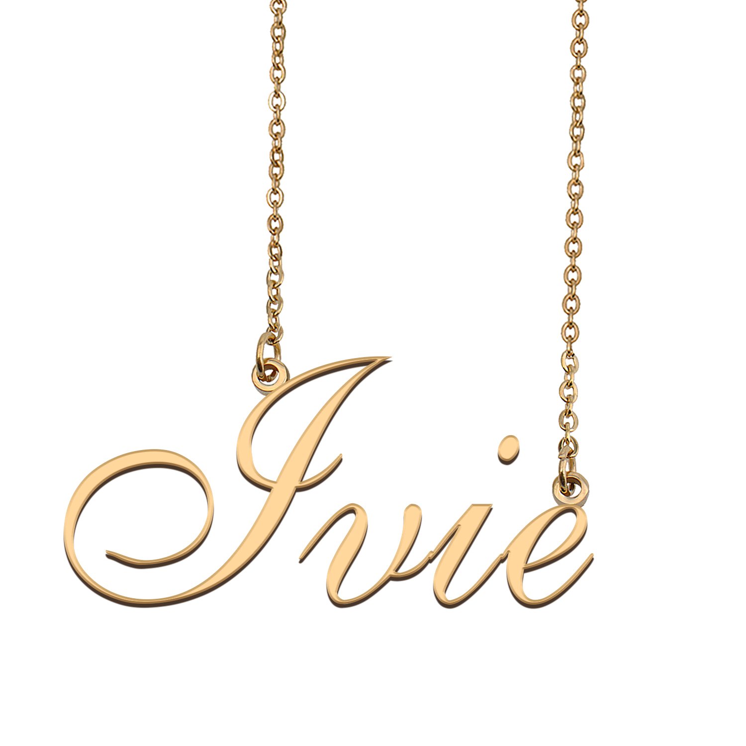 Personalized Custom 18k Gold Plated Any Name Necklace for Women Lukey