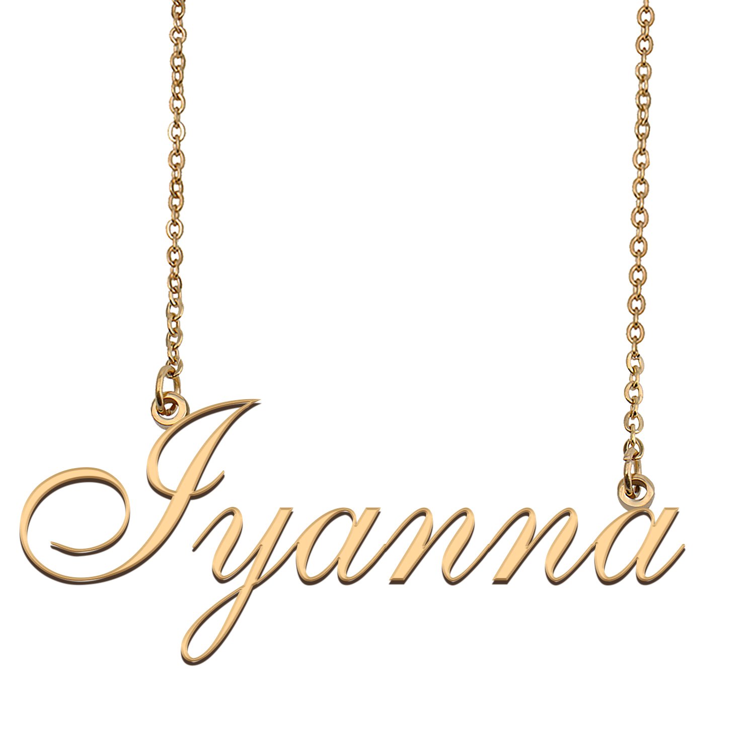 Personalized Custom 18k Gold Plated Any Name Necklace for Women Lupe