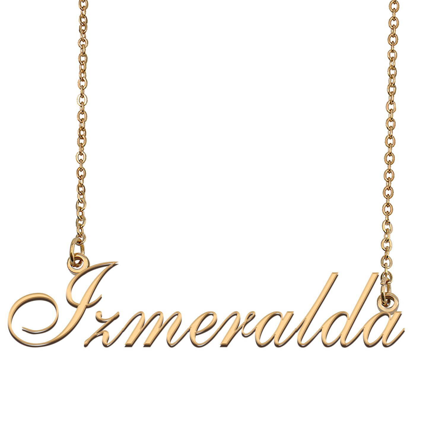 Personalized Custom 18k Gold Plated Any Name Necklace for Women Lyles